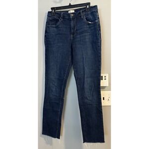 Dark Blue Ankle Jeans - Unbranded